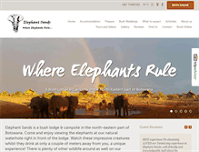 Tablet Screenshot of elephantsands.com